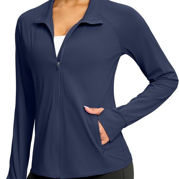 Sun Protection Lightweight Athletic Jacket Zip Up Jacket image 1